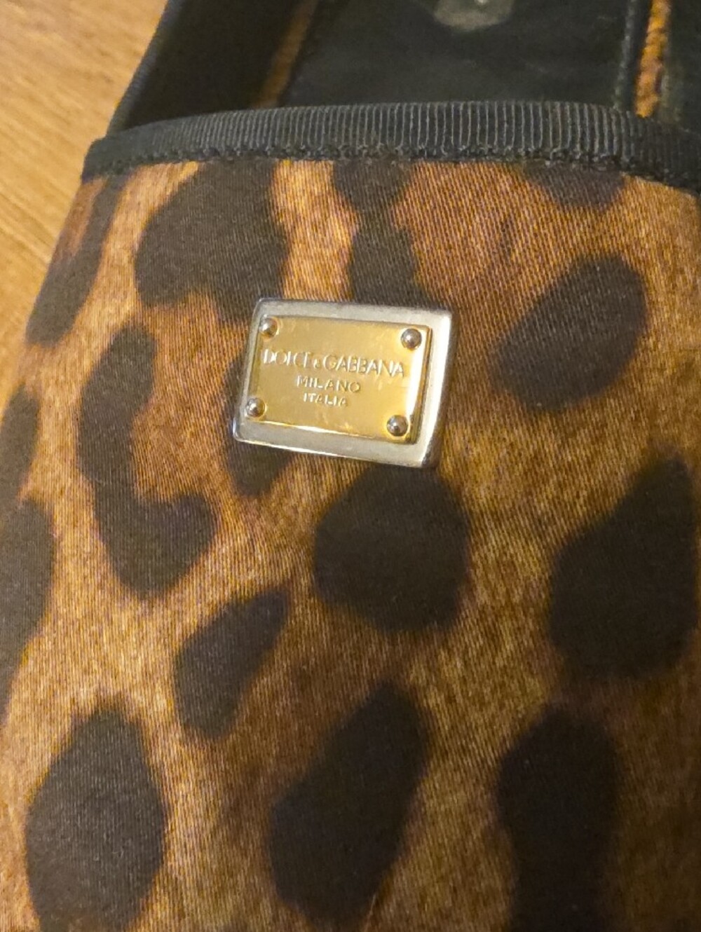 Dolce & Gabbana Leopard Espadrille Flats - Brown & Black - Picture 3 of 8